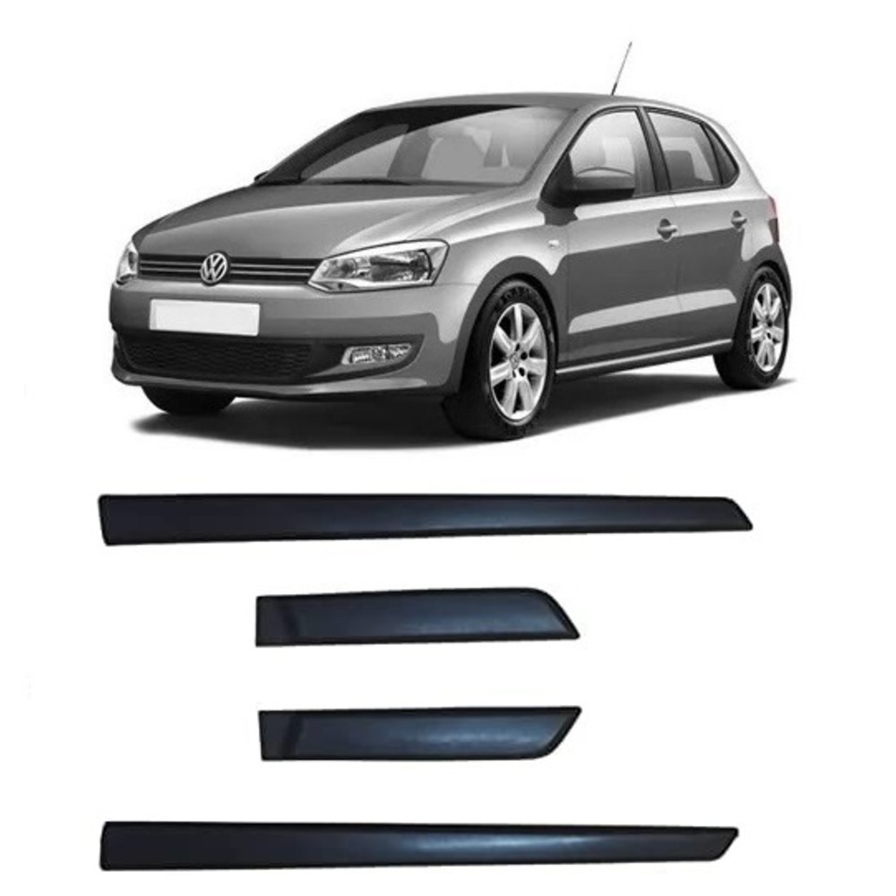 Side Door Beading Door Protector Accessories for Polo Black